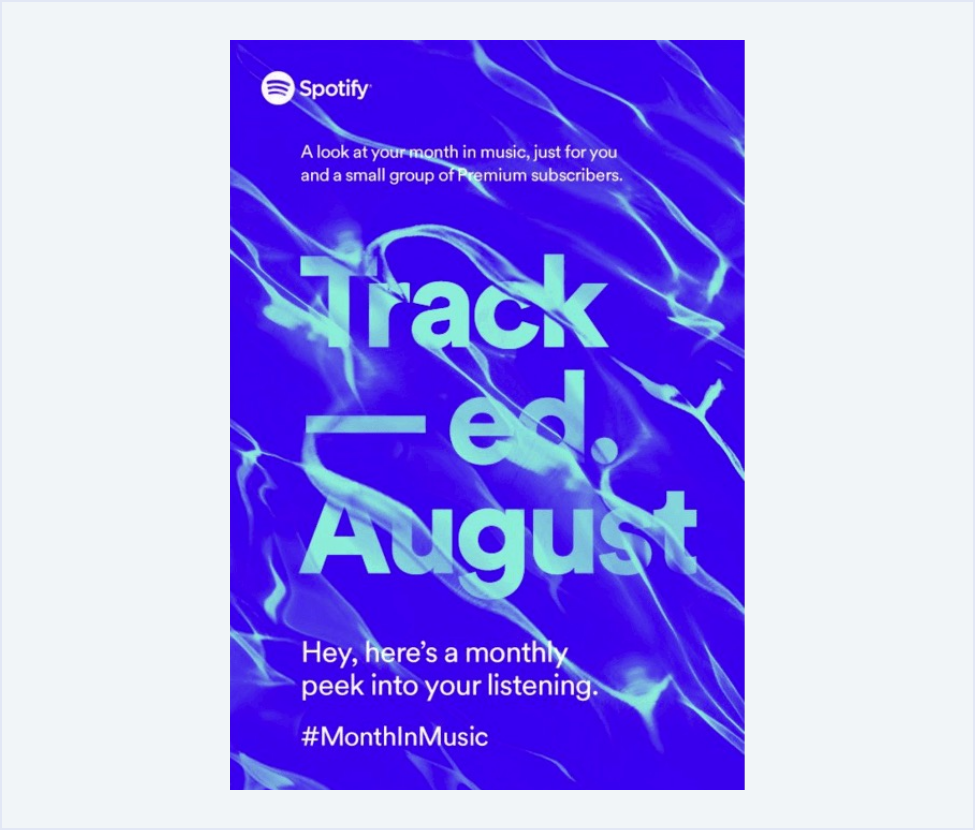 Creative email marketing: Spotify