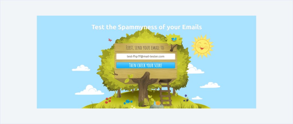 Email testing tools: Mail Tester