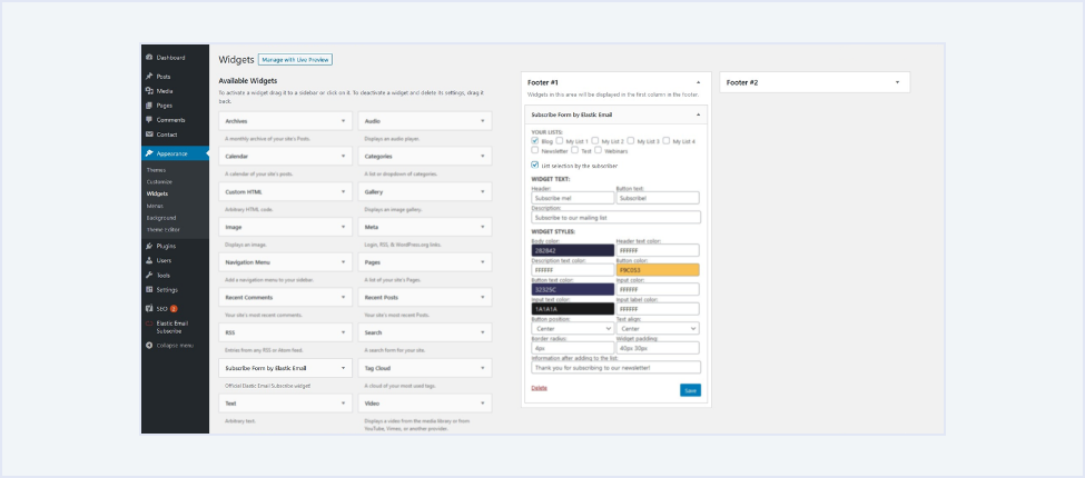 how to personalize widget