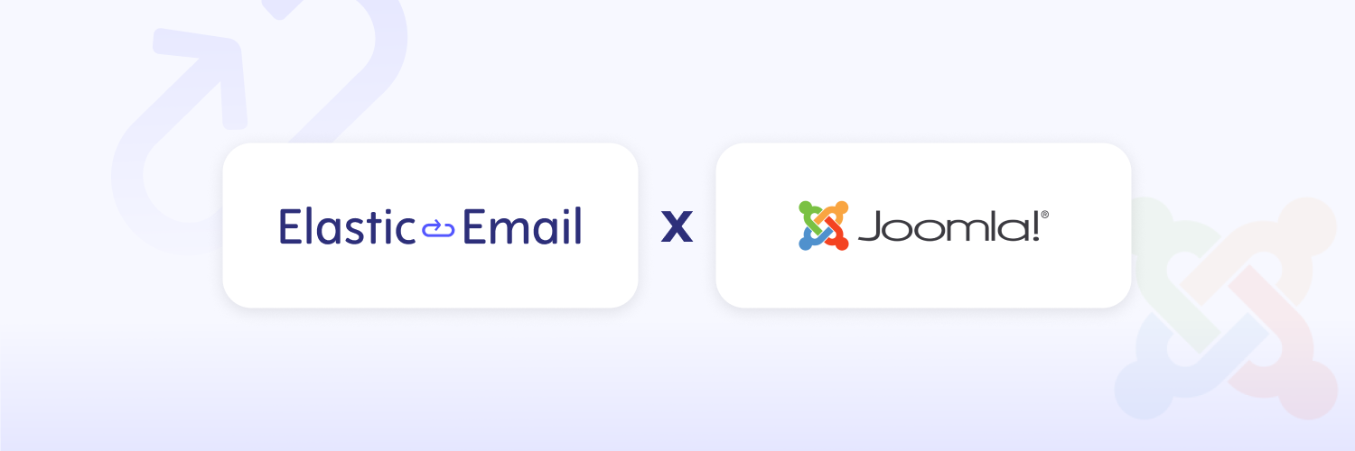 The main image presenting the E;astic Email and Joomla logos