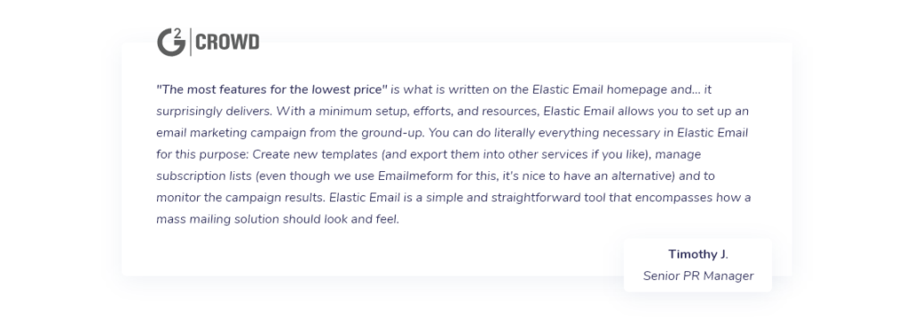 Elastic Email among the top 10 Email Service Providers in the world