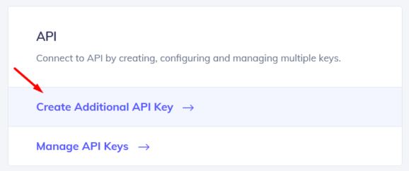 Ceater API key