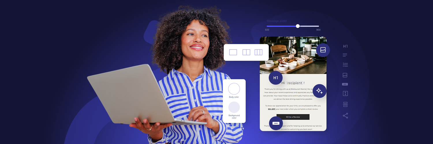 The main image of the article about Elastic Email new email designer