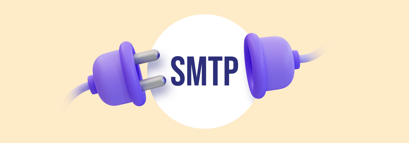 Image presents SMTP connection illustration