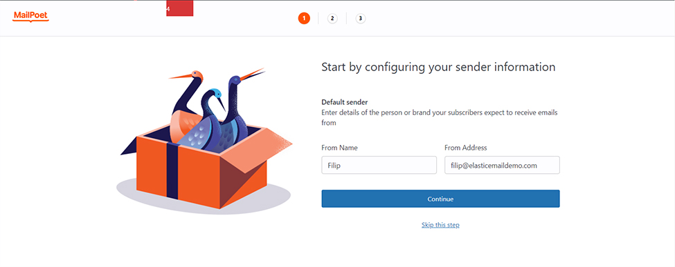 Image shows how to manage with Elastic Email smtp connection with Mailpoet