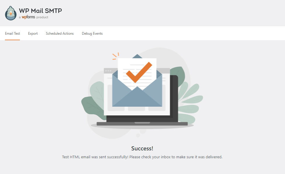 Picture presents how to configure WP Mail SMTP plugin with Elastic Email SMTP credentials