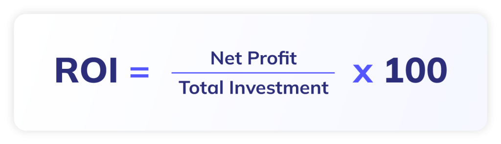 It's an illustration representing how to calculate ROI in campaigns