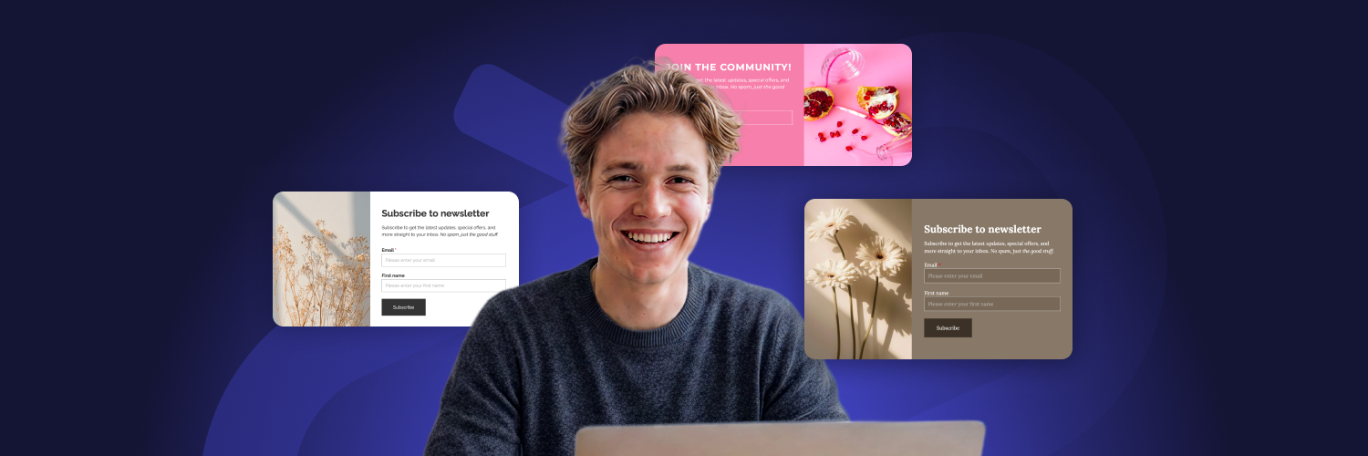 The main image of the article about new Elastic Email Pop-up forms feature