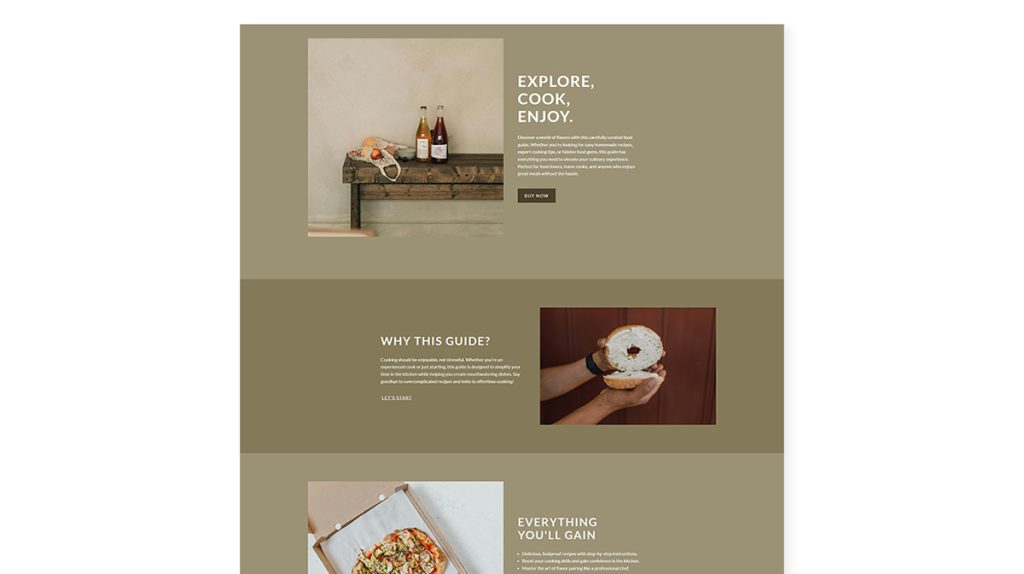 It's an example of landing page created with Elastic Email landing page creator
