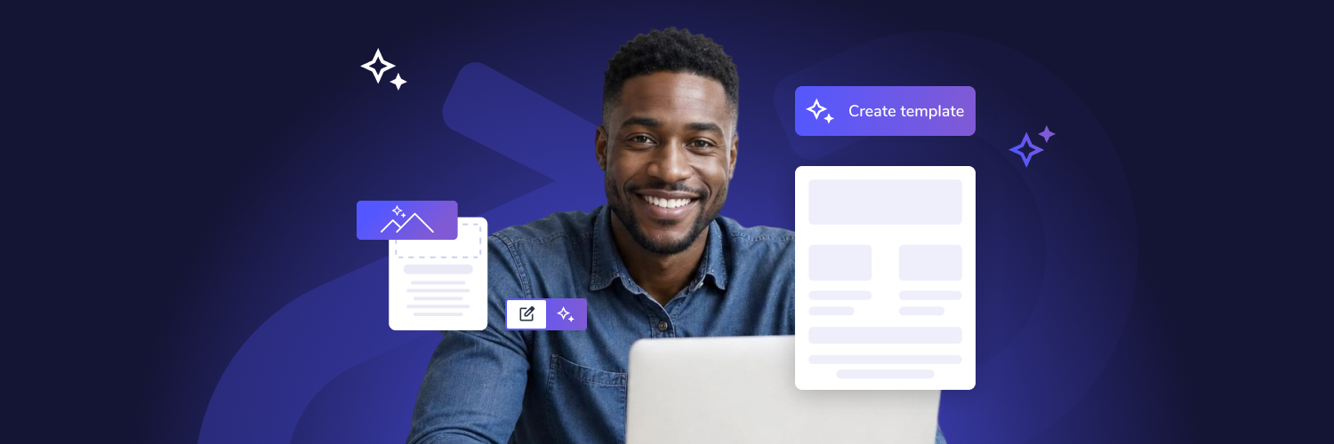 The main image of the article about Elastic Email AI template designer