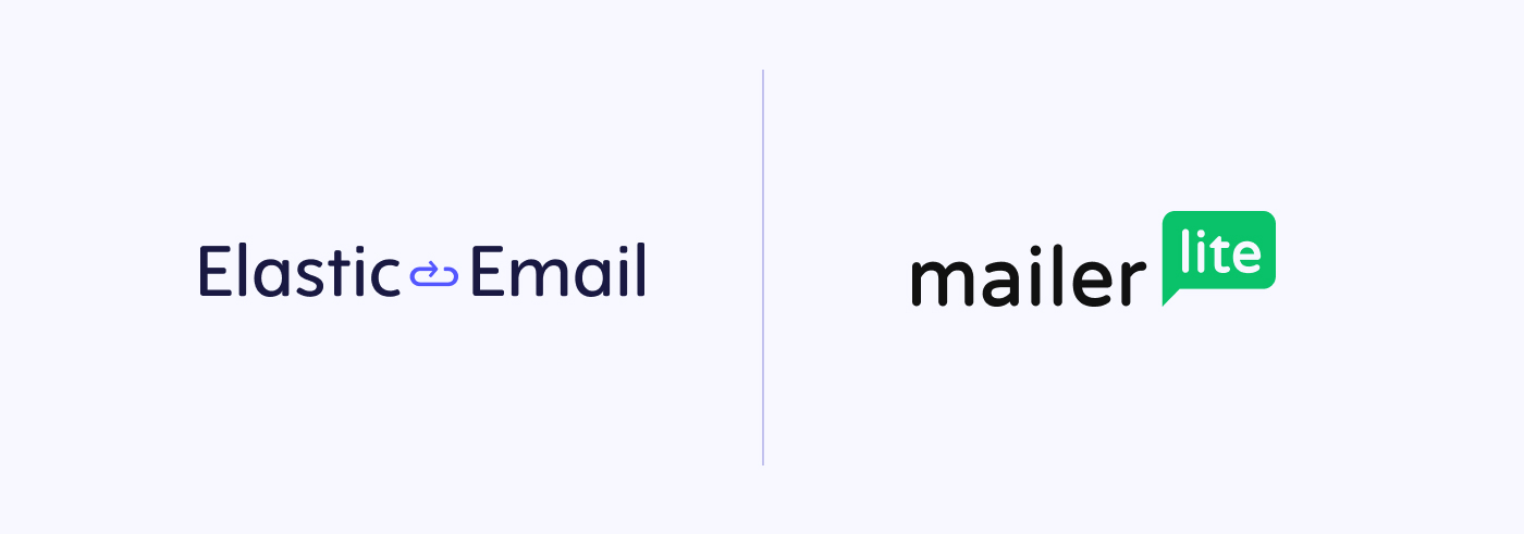 The main image presenting Elastic Email and MailerLite logos