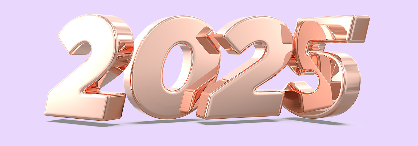 The main image of the article presenting the number 2025