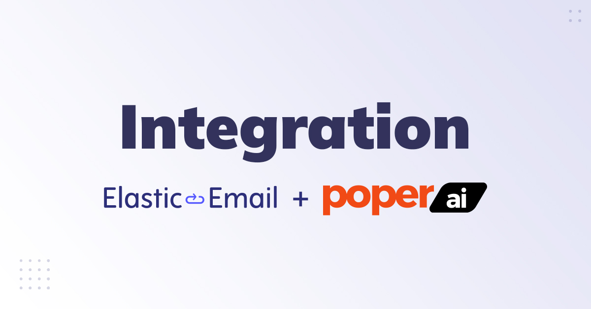 Poper Integration - Elastic Email