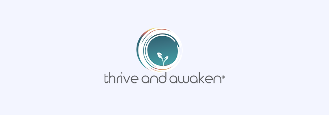 The main image presenting the logo of Thrive and Awaken®