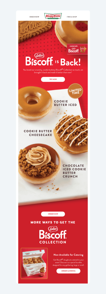 Screenshot of an email template showing brand collaboration
