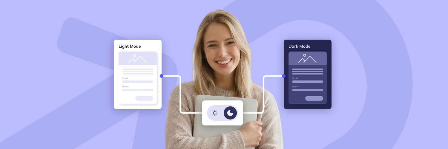 The hero image of the article about dark mode email