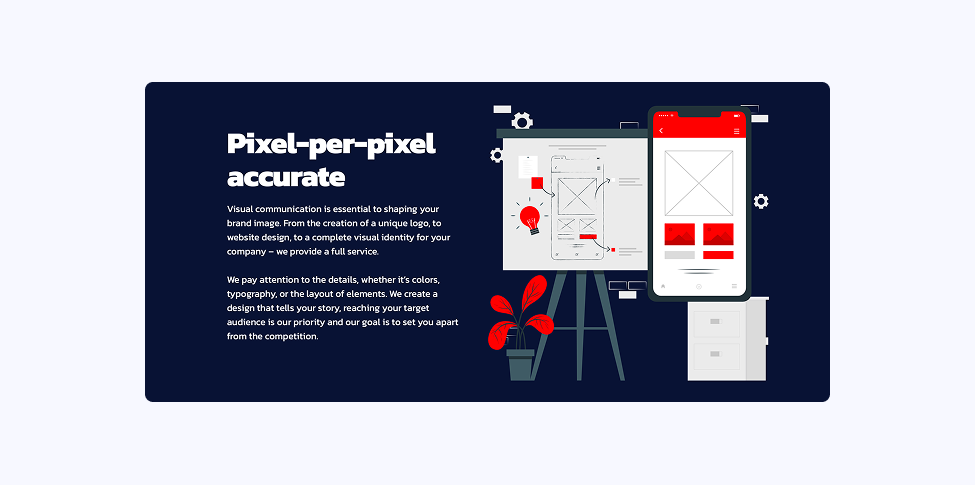Screechsot of the CZECH.click website with their approach towards creating websites