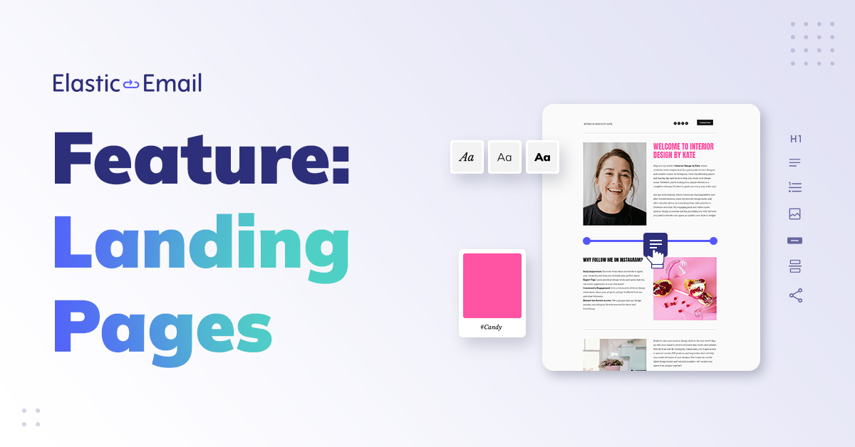 Landing pages creator | Elastic Email