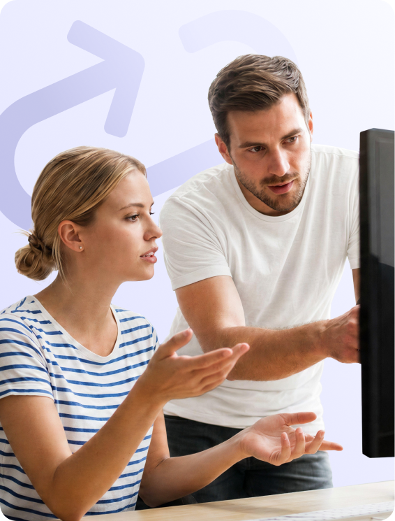 image - two developers comparing Elastic Email with SendGrid